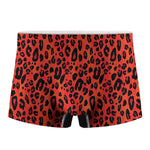 Orange Leopard Print Men's Boxer Briefs