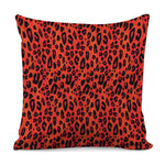 Orange Leopard Print Pillow Cover