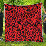 Orange Leopard Print Quilt