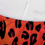 Orange Leopard Print Sofa Cover