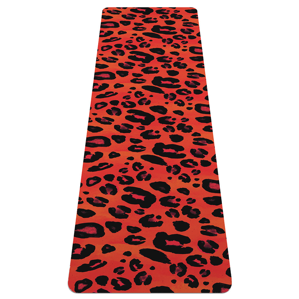 Orange Leopard Print Yoga Mat – GearFrost
