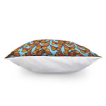 Orange Monarch Butterflies Pattern Print Pillow Cover