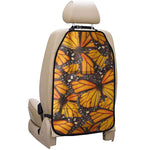 Orange Monarch Butterfly Pattern Print Car Seat Organizers