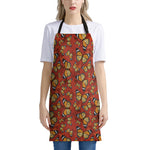 Orange Monarch Butterfly Print Apron