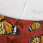 Orange Monarch Butterfly Print Sofa Cover