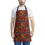 Orange Monarch Butterfly Wings Print Apron