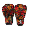 Orange Monarch Butterfly Wings Print Boxing Gloves