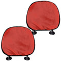 Orange Paisley Bandana Print Car Headrest Covers