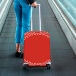 Orange Paisley Bandana Print Luggage Cover