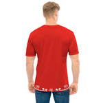 Orange Paisley Bandana Print Men's T-Shirt