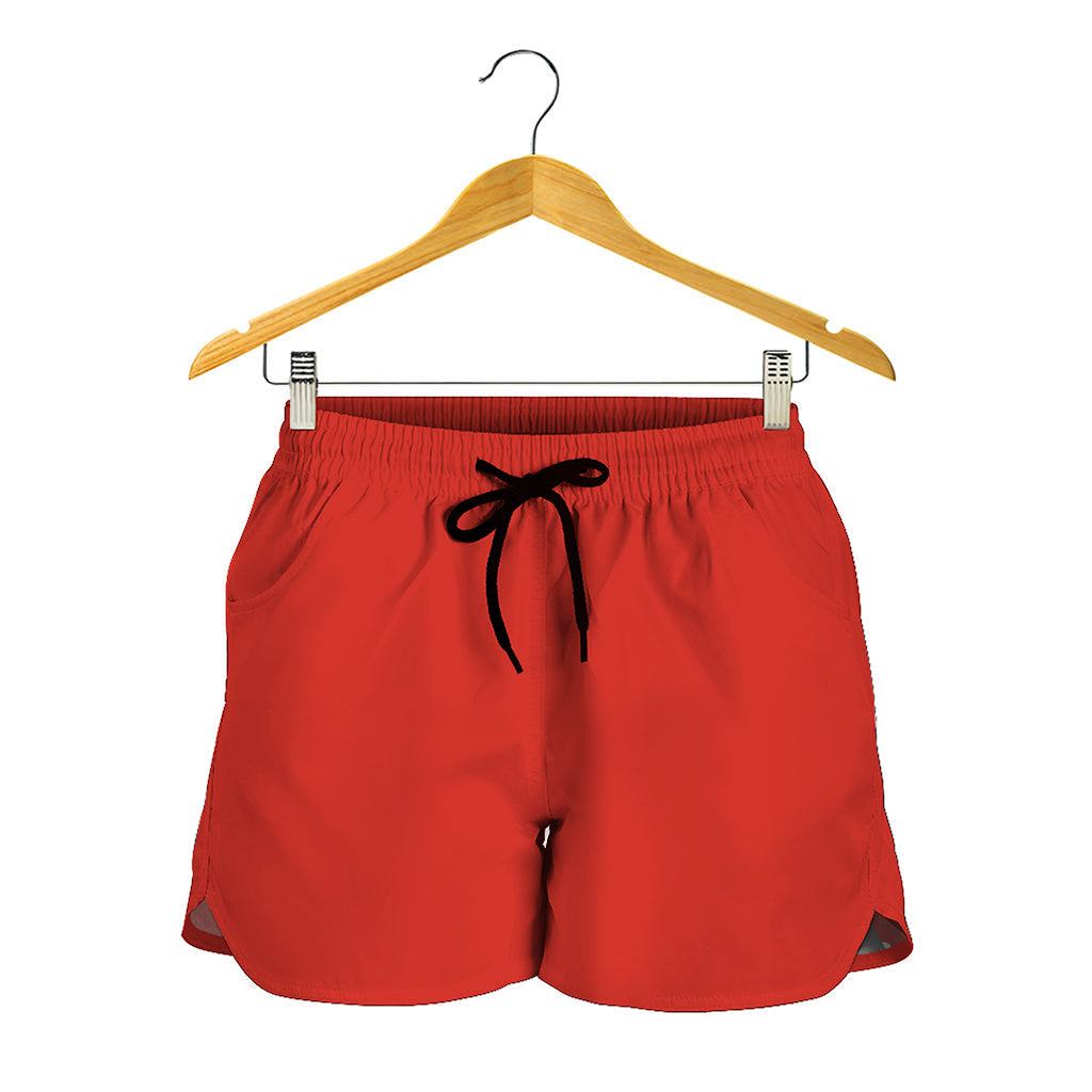 Orange Paisley Bandana Print Women's Shorts
