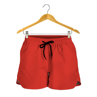 Orange Paisley Bandana Print Women's Shorts