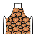 Orange Pumpkin Pattern Print Apron