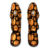 Orange Pumpkin Pattern Print Muay Thai Shin Guard