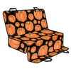 Orange Pumpkin Pattern Print Pet Car Back Seat Cover