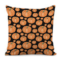 Orange Pumpkin Pattern Print Pillow Cover