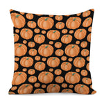 Orange Pumpkin Pattern Print Pillow Cover