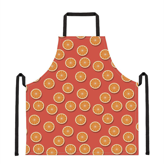 Orange Slices Pattern Print Apron