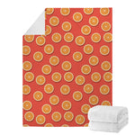 Orange Slices Pattern Print Blanket
