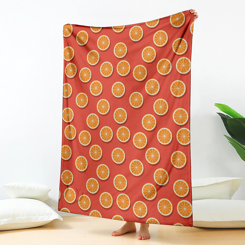 Orange Slices Pattern Print Blanket