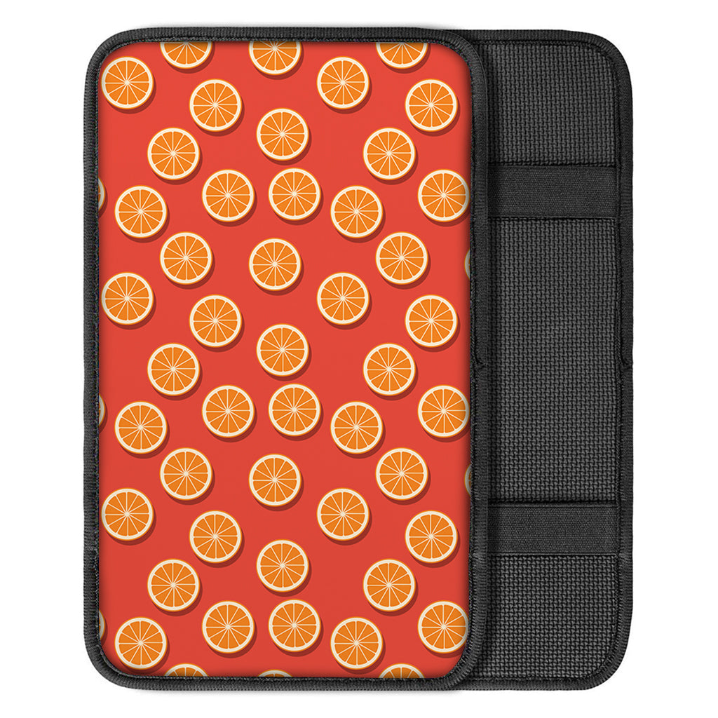 Orange Slices Pattern Print Car Center Console Cover