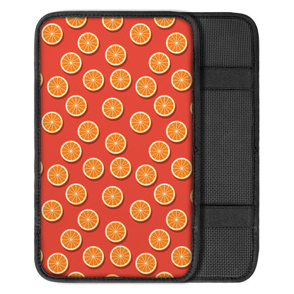 Orange Slices Pattern Print Car Center Console Cover
