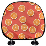 Orange Slices Pattern Print Car Headrest Covers