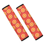 Orange Slices Pattern Print Car Seat Belt Covers