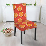 Orange Slices Pattern Print Dining Chair Slipcover