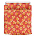 Orange Slices Pattern Print Duvet Cover Bedding Set