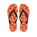 Orange Slices Pattern Print Flip Flops