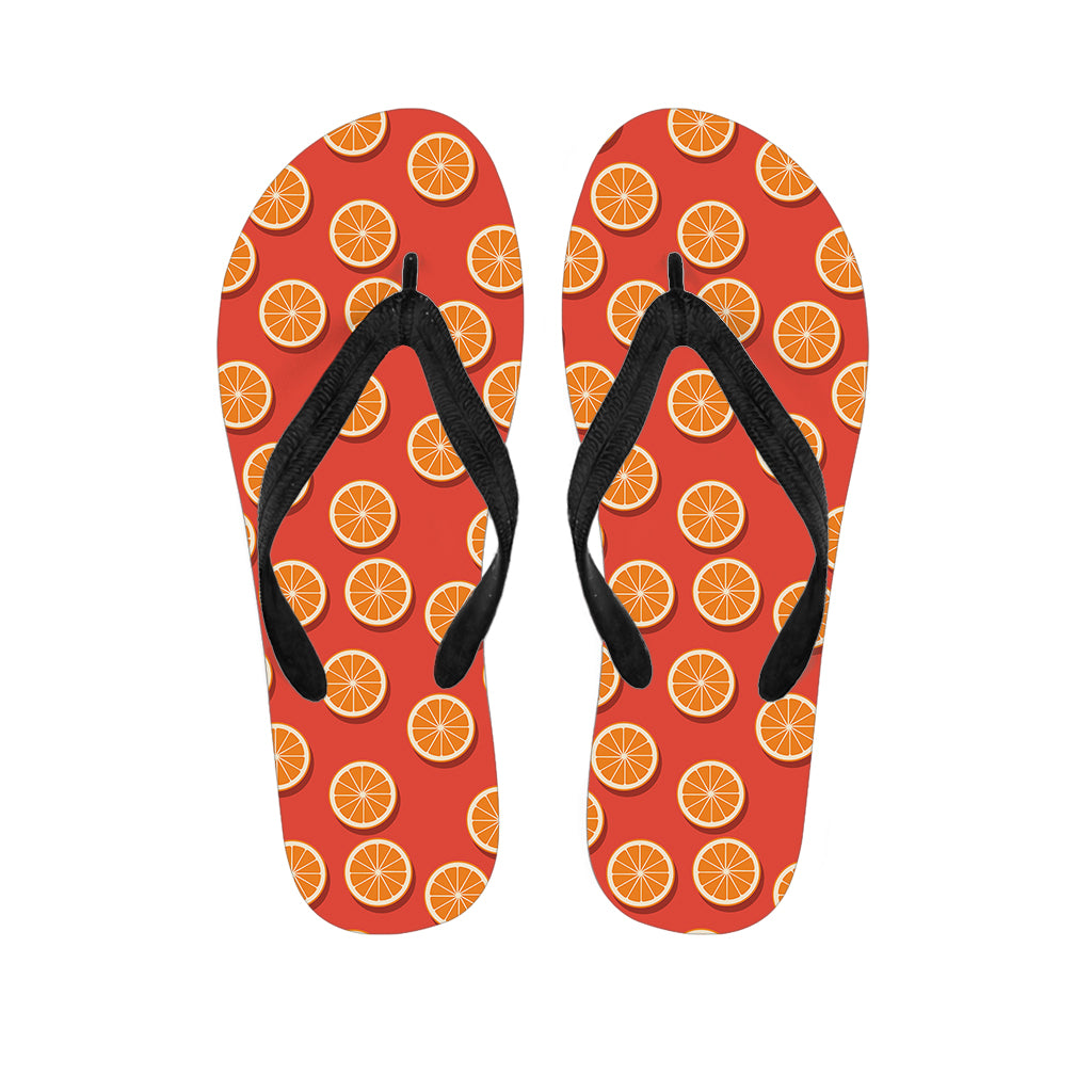 Orange Slices Pattern Print Flip Flops