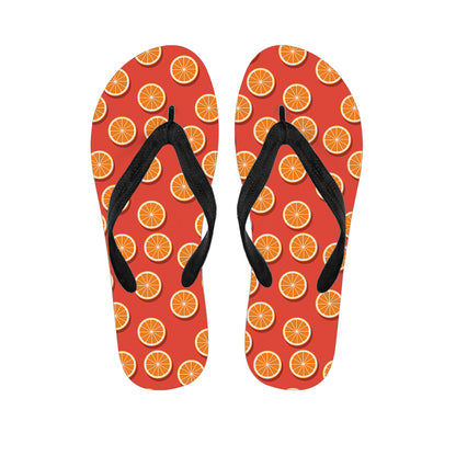 Orange Slices Pattern Print Flip Flops