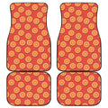 Orange Slices Pattern Print Front and Back Car Floor Mats