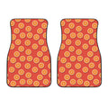 Orange Slices Pattern Print Front Car Floor Mats