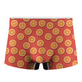 Orange Slices Pattern Print Men's Boxer Briefs