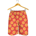 Orange Slices Pattern Print Men's Shorts