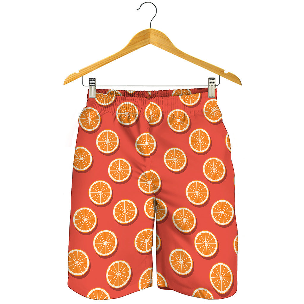 Orange Slices Pattern Print Men's Shorts