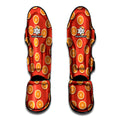 Orange Slices Pattern Print Muay Thai Shin Guards