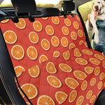 Orange Slices Pattern Print Pet Car Back Seat Cover