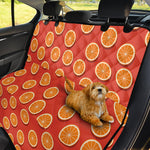 Orange Slices Pattern Print Pet Car Back Seat Cover