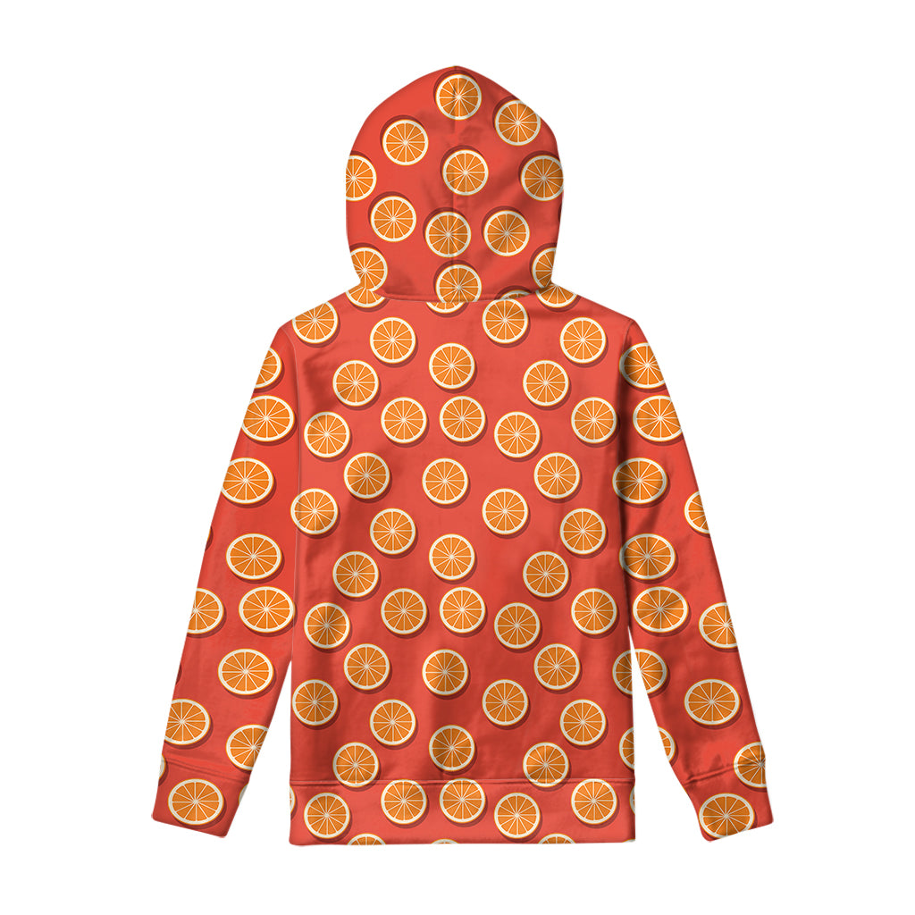 Orange Slices Pattern Print Pullover Hoodie