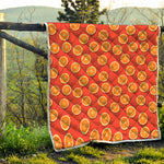 Orange Slices Pattern Print Quilt