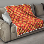Orange Slices Pattern Print Quilt
