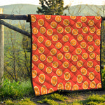 Orange Slices Pattern Print Quilt
