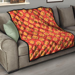 Orange Slices Pattern Print Quilt