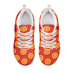 Orange Slices Pattern Print White Sneakers