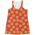Orange Slices Pattern Print Women's Racerback Tank Top