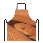 Orange Snake Print Apron