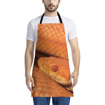 Orange Snake Print Apron